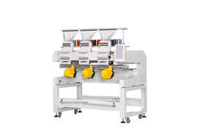 Machine à broder à trois têtes haute vitesse 1203 pour chapeaux, t-shirts, vêtements et tissus plats – Haute production - Product Image 5