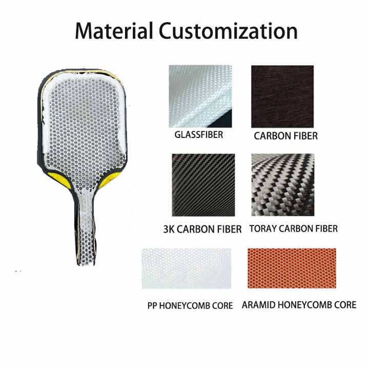 2025 T700 Carbon Fiber Racket Honeycomb Core Professional 16MM ...