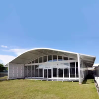 Tente de réception de 1000 places en aluminium avec toit en arche, imperméable, robuste, toutes saisons, pour banquets, églises, funérailles, expositions internationales