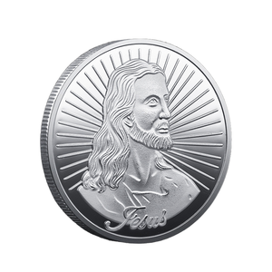 Đồng xu thách thức Christian-<span class=keywords><strong>3D</strong></span> Jesus cá & thiết kế chéo, hợp kim kẽm đánh vào đức tin, cầu nguyện & bảo vệ số lượng lớn tùy chỉnh & trong kho - Product Image 1