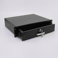 Tiroir de rangement coulissant 1U 2U 3U 4U pour armoire serveur 19 pouces, boîte à outils, protection IP20, en stock pour accessoires de rack réseau
