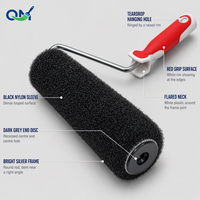 Brosse à enduit murale professionnelle de 30 cm (12 pouces) en microfibre/nylon robuste avec cadres réglables pour un lissage parfait lors de la rénovation