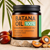 100% Huile brute de batana pour les cheveux du Honduras Masque capillaire hydratant au café brillant ajoute de la brillance et