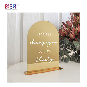 Arche de bar givrée de haute qualité, panneau personnalisé pour fête de mariage, panneaux d'arche de table en acrylique transparent - Product Image 5