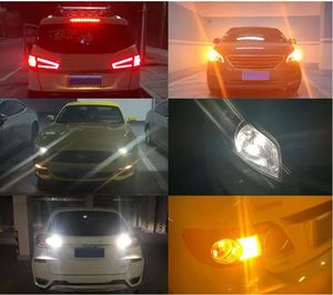 Đèn xi nhan <span class=keywords><strong>LED</strong></span> Canbus 1500Lm 22W 12V 24V 1156 1157 T20 trắng đỏ vàng hổ phách, tích hợp đèn phanh xe hơi, bóng đèn <span class=keywords><strong>LED</strong></span> Bay15D P21W Ba15S - Product Image 5
