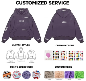 Sudadera con Capucha Bordada para <span class=keywords><strong>Parejas</strong></span> |   Diseño Holgado con Bolsillos para Otoño Invierno |   Suéter Holgado Cálido y Cómodo para Hombre - Product Image 5