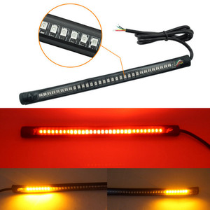 IP68 12-15V 48led double couleur <span class=keywords><strong>blanc</strong></span> jaune Auto moto tout-terrain frein tournant LED combinaison barre lumineuse - Product Image 1