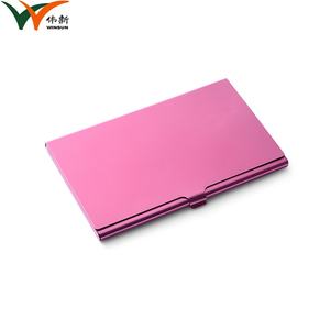 Échantillon gratuit de porte-cartes de visite en métal personnalisé multicolores, étui à cartes en aluminium - Product Image 2