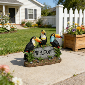 Base de statue de jardin en résine antique de luxe |   Piedestal d'extérieur résistant aux intempéries pour jardinières et sculptures |   Ornement en relief sculpté à la main - Product Image 5