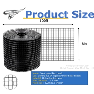 8inch panel năng lượng mặt trời <span class=keywords><strong>Bird</strong></span> Guard panel năng lượng mặt trời bảo vệ lưới màn hình cho Pigeon - Product Image 3