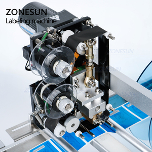 ZONESUN TB-50D Electric Semi-automatic Plastic Vial Ampoule <b>Jam</b> <b>Jar</b> Shampoo Glass Drinks Sticker Round Bottle Labeling Machine - Product Image 2