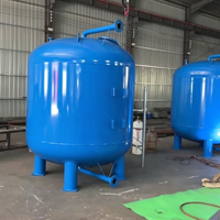 Réservoir de filtration d'eau en acier au carbone personnalisé, équipement de filtration au sable pour applications commerciales et industrielles