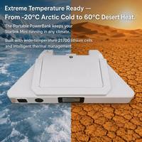 Batterie externe portable 99Wh 27500mAh compatible Starlink Mini DC 65W USB-C 45W IP65 étanche pour le camping