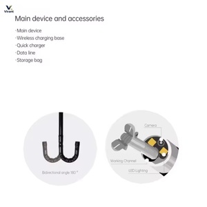 Endoscope vidéo vétérinaire portable et flexible avec écran pour smartphone, visualisation haute définition pour les voies respiratoires des animaux - Product Image 3