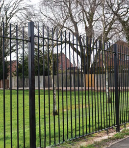 Les panneaux extérieurs portatifs de clôture en acier ont forgé des articles décoratifs pour le service de modélisation 3D de cour pour l'usage industriel - Product Image 1