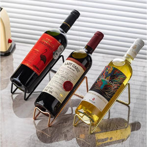 Porte-bouteilles de luxe en métal durable de forme rectangulaire pour les fêtes et la maison - Product Image 2