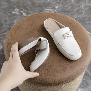 Nuove <span class=keywords><strong>Scarpe</strong></span> Formali da Ufficio alla Moda per <span class=keywords><strong>Donna</strong></span>, Slingback in Pelle PU di Alta Qualità, Tacchi Slip-on, Zoccoli da <span class=keywords><strong>Donna</strong></span> 35-41, Vendita Calda <span class=keywords><strong>Online</strong></span> - Product Image 4