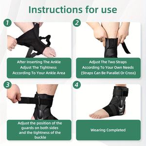 Attelles ajustables orthopédiques de compression pour la cheville, soutien et protection contre les entorses, attelle de cheville pour le basketball pour hommes et femmes - Product Image 3