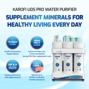 Système de purification d'eau potable par osmose inverse électrique sous comptoir Karofi KAQ-U05 Pro à 10 étapes pour usage domestique (vente en gros) - Product Image 5