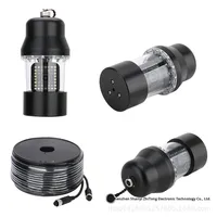 Caméra sous-marine rotative à 360 degrés pour la pêche, détecteur de poissons, tête de télévision de fond de trou, 200m 300m 500m F8300DB DC 10V-18V batterie