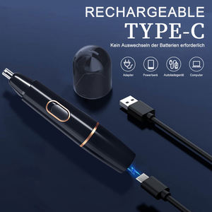 Portable étanche Usb <span class=keywords><strong>Rechargeable</strong></span> électrique oreille <span class=keywords><strong>et</strong></span> <span class=keywords><strong>nez</strong></span> sourcil <span class=keywords><strong>tondeuse</strong></span> à cheveux pour hommes femmes propre <span class=keywords><strong>tondeuse</strong></span> rasoir supprimer - Product Image 5