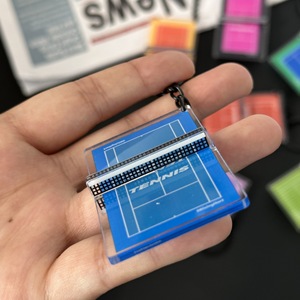 Custom New Creative <b>Anime</b> Pattern UV Printed Acrylic Stereo Stadium Key Chain Souvenir Bag Pendant Gift - Product Image 4