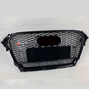Grille de calandre pour <span class=keywords><strong>Audi</strong></span> <span class=keywords><strong>A4</strong></span> B8.5, mise à niveau vers la grille RS4 pour <span class=keywords><strong>Audi</strong></span> 2013-2016, calandre avant avec motif nid d'abeille, kit carrosserie avec Quttro - Product Image 1