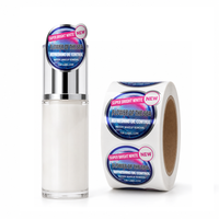 Maßgefertigte Silberne Ölbeständige Wasserfeste Langlebige Make-up-Entferner-Etiketten - Selektive Klebeetiketten für Kosmetik und Hautpflege