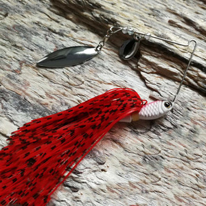 Señuelo giratorio compuesto de 11g con anzuelo de cabeza de plomo para pesca de lubina, señuelo de fondo marino, jig head, para caña individual, con doble barba giratoria - Product Image 2
