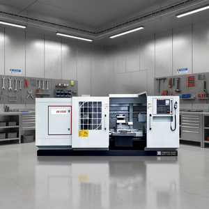 เครื่องกลึงเกลียวท่อซีเอ็นซีความแม่นยำสูง รุ่น QK1332 พร้อมรางนำขนาดกว้าง 755 มม. เพื่อความมั่นคง - Product Image 1