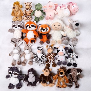 Peluches de Animales Salvajes de la Selva: León, Elefante, Tigre, Jirafa, Mono, Cebra, Zorro, Vaca, Cerdo, Suaves y Adorables, Juguetes de Peluche para Bebés - Product Image 1