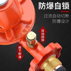 Détendeur de gaz à pression moyenne pour bouteille GPL, non réglable, antidéflagrant, avec raccord de tuyau - Product Image 3