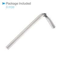 Fabrika 5mm temperli çelik kısa kol Hex Allen anahtarı L şekilli anahtarı