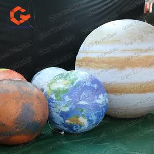 Ballon de planète gonflable éducatif Système solaire Soleil Terre <span class=keywords><strong>Jupiter</strong></span> Mars Saturne Neuf Ballons de planète Accessoires d'enseignement - Product Image 2