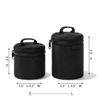 Sac cosmétique de voyage personnalisé boîte de rangement de toilette en néoprène avec fermeture éclair circulaire sacs de maquillage cadeau pour femmes
