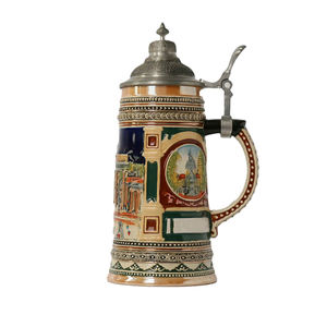 <span class=keywords><strong>Barcelona</strong></span> propio diseño alemán de cerámica cerveza taza con tapa - Product Image 2