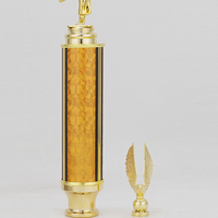 Trofeo de Columna Dorada Personalizado para Artes Marciales, Karate y Taekwondo, con Base de Mármol DL22, Impresión UV, Tamaño Personalizable