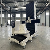 Machine de gravure CNC verticale 5 axes Rongchi, conception de portique robuste pour projets en bois et mousse de grande taille