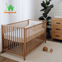 Hochwertige Moderne Massivholz Verstellbare Kinder-Etagenbetten mit Erhöhtem Schutzgeländer Babybett Kinderbetten für Schlafzimmer