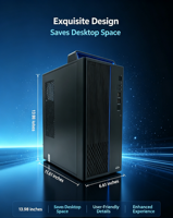 Unit Komputasi Perusahaan Khusus Hairuichuang E700-HD 16GB DDR4 RAM 256G SSD+1TB HDD Prosesor 3.0GHz Monitor HD 23.8 Inci