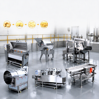 Ligne de production industrielle de frites de pommes de terre semi-frites, coupe-pommes de terre et friteuse à pommes de terre, produit phare