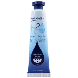 Peinture à l'huile mélangeable à l'eau Mont Marte 37 ml - Bleu de Prusse Peinture à l'huile pour artistes - Product Image 1