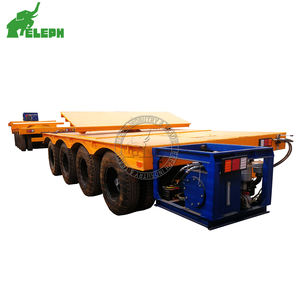 Semi-remorque porte-poutres hydraulique électrique pour transport de poutres en T longues, à vendre - Product Image 2