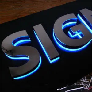 Signs 3d Outdoor Customized Architectural Commercial Channel Letters Stainless Steel Acrylic Signs