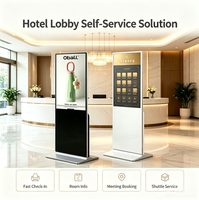Kiosco Digital Interactivo con Pantalla Táctil IR de 43 Pulgadas, FHD, Android 11, Señalización Publicitaria, Compatible con Actualización de Programas por USB