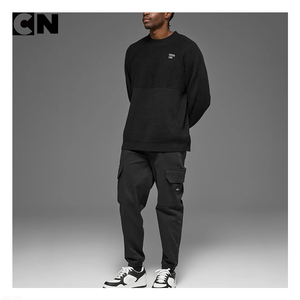 Suéter con Certificación BSCI, Fabricante de Suéteres, Logotipo Personalizado, Suéter Clásico de Algodón para Hombre, Corte Cuadrado, Tejido de Canalé, Cuello Redondo, Suéter de Invierno - Product Image 3