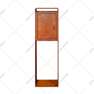 Buzón extra grande de acero corten personalizable a prueba de herrumbre para exteriores, duradero y elegante - Product Image 5