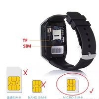 Reloj Inteligente DZ09 en Oferta 2026, con Cámara, Compatible con BT, Android e IOS, con Tarjeta SIM, Precio de Fábrica, Reloj Inteligente Android