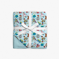 Couvertures en bambou en gros, couvertures pour bébé en bambou personnalisées imprimées, ultra douces, légères et chaudes, respirantes, couvertures matelassées pour bébé