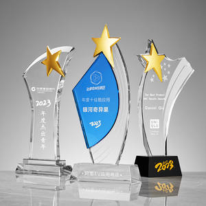 कस्टम डिजाइन नक्काशी की गई कंपनी प्रतियोगिता क्रिस्टल पुरस्कार ट्रॉफी - Product Image 3